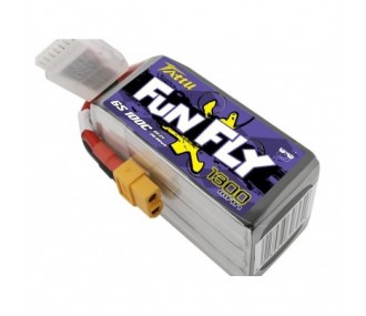 Akku Tattu lipo Funfly Series 6S 22.2V 1300mAh 100C Steckdose xt60