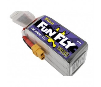 Battery Tattu lipo Funfly Series 6S 22.2V 1300mAh 100C xt60 socket