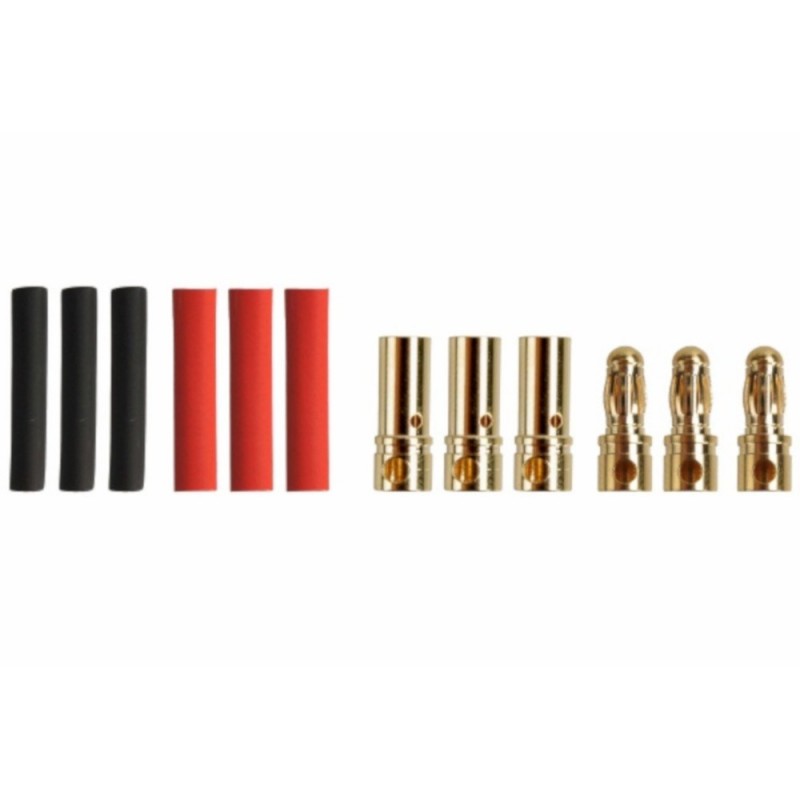 PK 3.5mm M/F gold plug (3 pairs) - Yuki Model