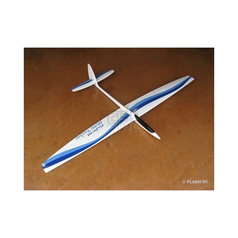 MiniVec Carbon approx.1.69m white and blue RCRCM