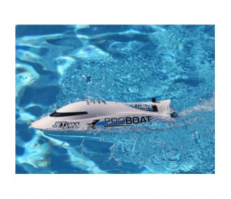 Barco Proboat Jet Jam 12' Pool Racer RTR Blanco - PRB08031T2