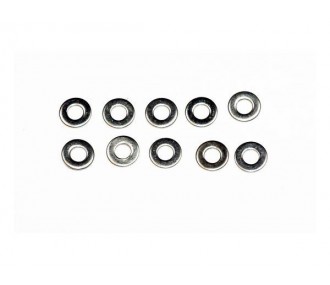 Stainless steel washers M2 DIN125A (10 pieces) A2PRO