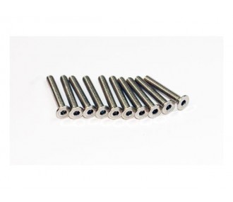 Tornillo BTR TF Acero inoxidable M3x8 (10 piezas) A2PRO