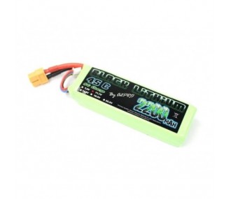 Batterie Black Lithium 2S 7.4V 2200mAh 45C prise XT60 - A2PRO