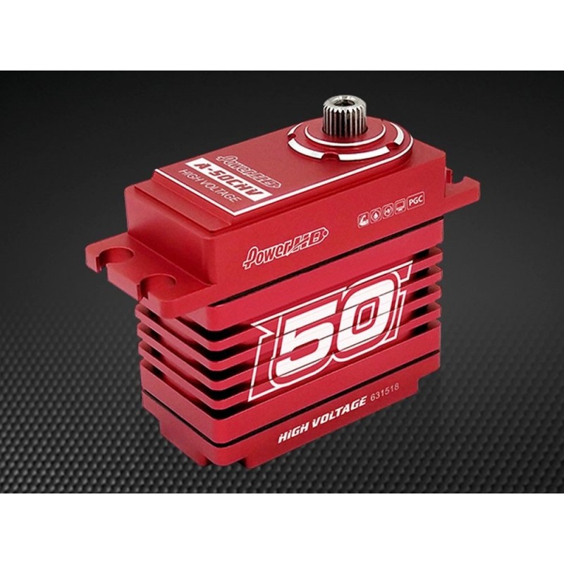 Servo standard Power hd A-50CHV 50Kg Coreless Alu Programmable HV