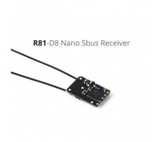 R81 8-channel S-BUS receiver compatible with FR-SKY D8