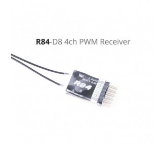 Ricevitore R84 PWM a 4 canali compatibile con FR-SKY D8