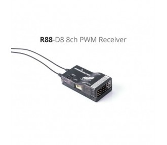 R88 8-channel PWM/SBUS receiver compatible with FR-SKY D8