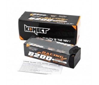 Batería LiPo HV 4S 15.2V 6200mah 130C LOW PROFILE KONECT