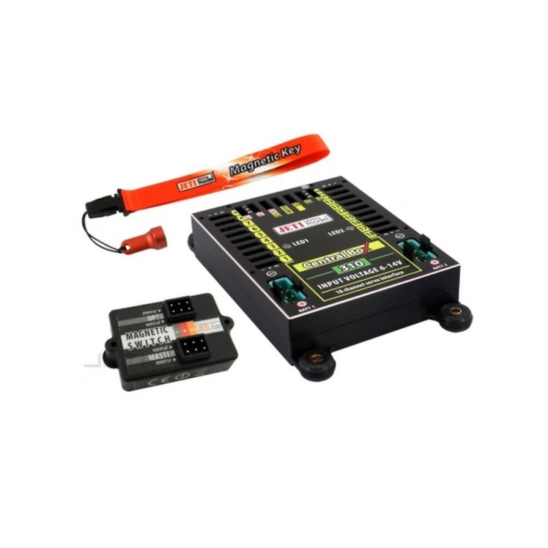 Central Box 310 - Jeti

This text is already in English, except for the label "Central Box," which could be either English or French but is commonly used as a product name in English. "Jeti" is likely a brand name. Therefore, the translation remains:

**C