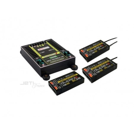 Emcotec R232 Box Box (Powerbox, Emcotec, Jeti, ...) - Central BOX 310 + 2x Rsat2 + 1x ...