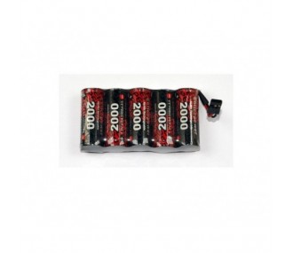 Batteria piatta NiMh da 6,0V 2000mAh RICCHEZZA DI POTENZA