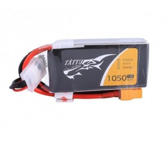 Akku Tattu lipo 4S 14.8V 1050mAh 75C Steckdose xt60