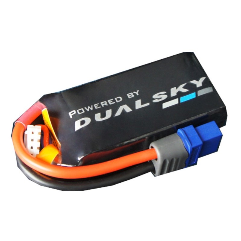 Batterie Dualsky Ultra120, lipo 2S 7,4V 600mAh 120C prise XT60
