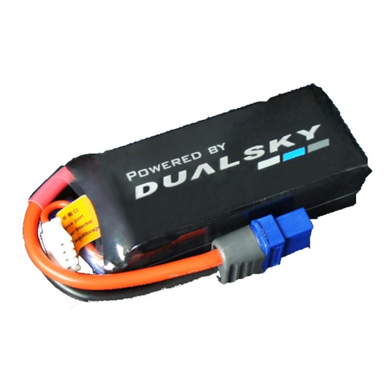 Batería Dualsky Ultra120, 2S 7.4V 900mAh 120C toma XT60