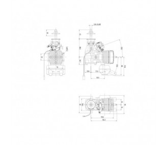 2-stroke gasoline engine GT35 35cc - NGH