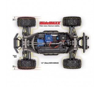 Traxxas wideMaxx 4S Brushless 4WD Red TQi TSM RTR - 89086-4