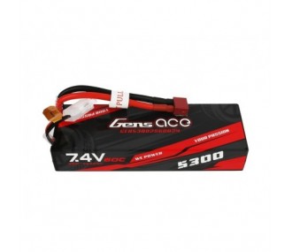 Akku Gens Ace, Lipo 2S 7.4V 5300mAh 60C Hardcase 24# Deans