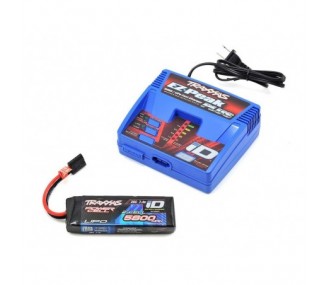 Caricabatterie Traxxas EZ-Peak Plus 80W + 1 x Lipo 2s 5800mha iD 2992G