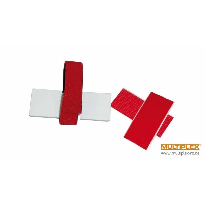 Support batterie avec velcro puissant Multiplex