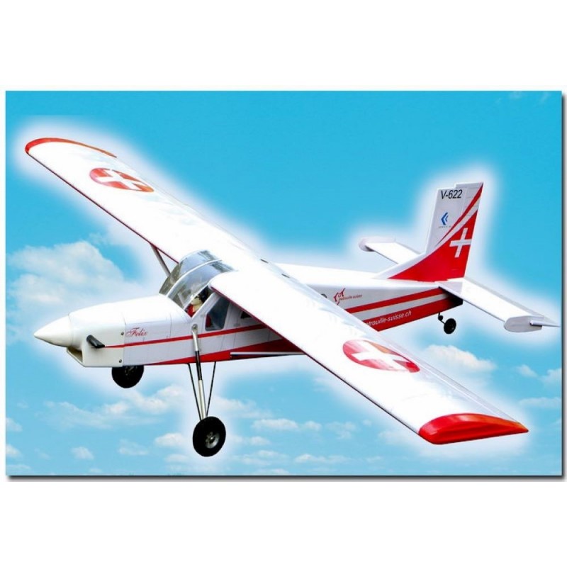 Aircraft VQ model Pilatus 46 (Swiss version) arf approx.1.58m