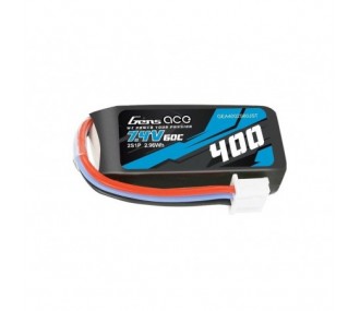 Batería Gen ace lipo 2S 7.4V 400mAh 60C jst plug