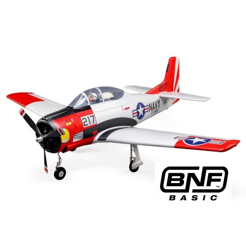 Avión E-flite T-28 Trojan BNF basic AS3X y Smart aprox.1.20m