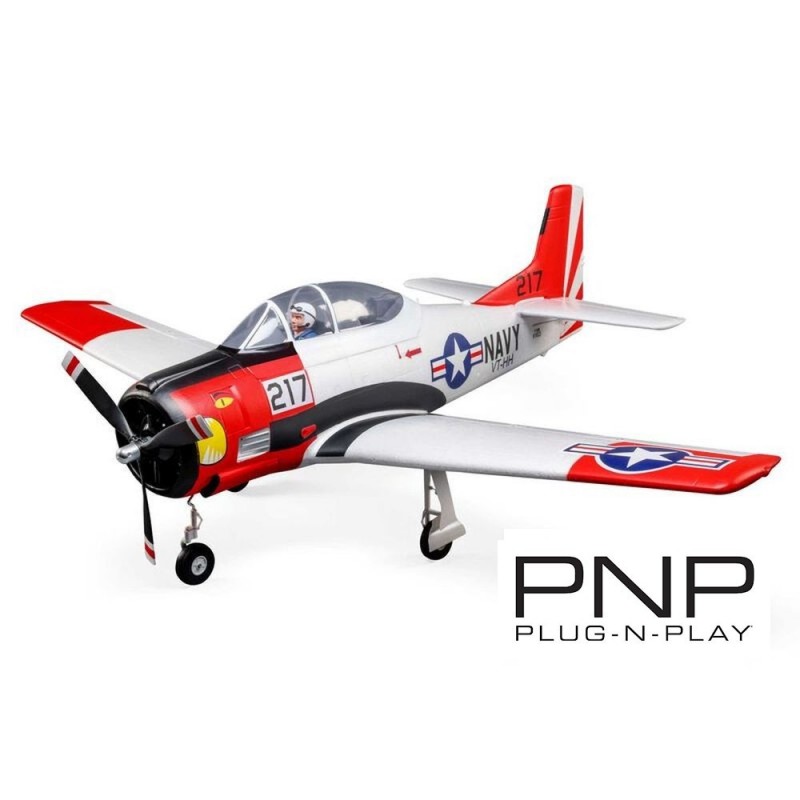 E-flite T-28 Trojan PNP and Smart aircraft approx.1.20m