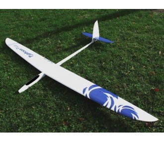 Typhoon PLUS all fiber approx.2.90m white & blue RCRCM (black canopy)