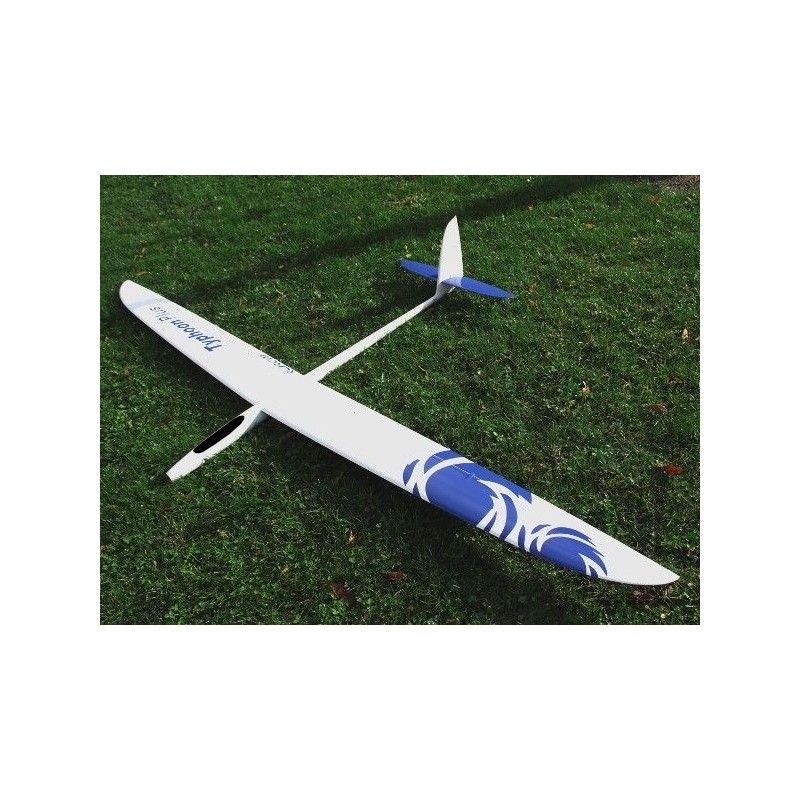 Typhoon PLUS all fiber approx.2.90m white & blue RCRCM (black canopy)