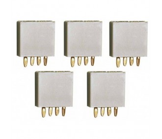 Prise MULTIPLEX grise femelle 4 broches (5pcs)