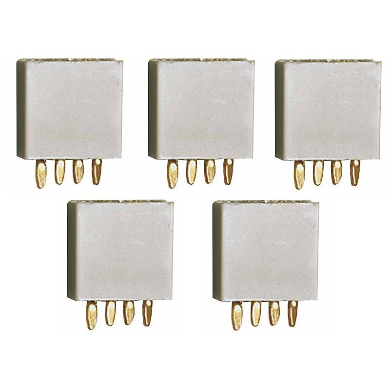 Prise MULTIPLEX grise femelle 4 broches (5pcs)