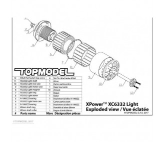 Moteur XPower XC6332/Light