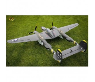 Avion VQ Model P-38 twin 2.1m version verte