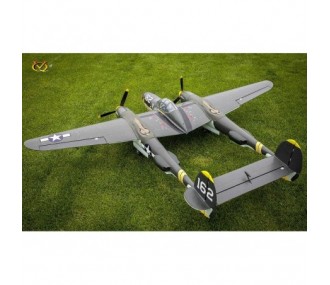 VQ Modelo P-38 twin 2,1m avión versión verde
