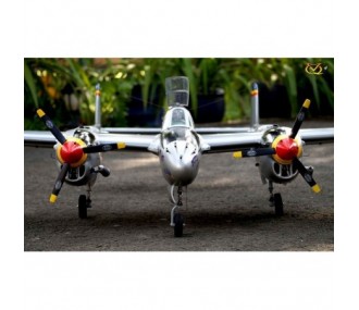 Modello VQ P-38 gemello 2,1m versione verde aereo