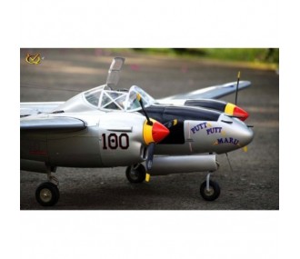 Modello VQ P-38 gemello 2,1m versione verde aereo