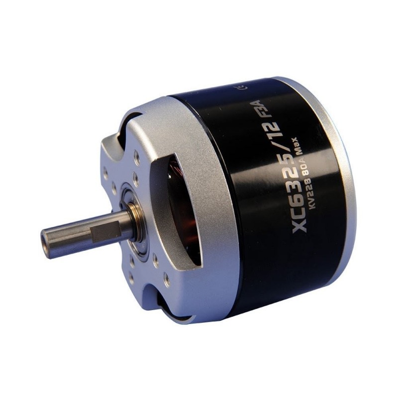 This appears to be a product reference or specification, likely for a brushless electric motor used in RC (radio-controlled) airplanes, especially in F3A aerobatic competition. The text is already mostly composed of part numbers and technical specificatio