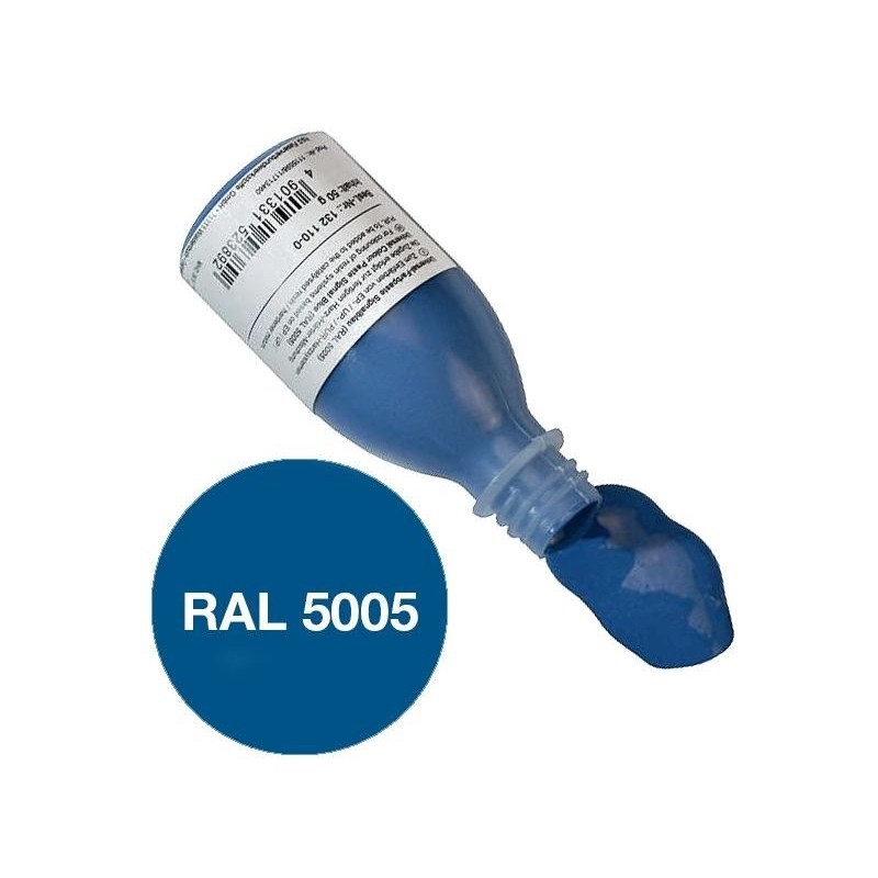 Pâte époxy colorante bleu (RAL 5005) 50g R&G