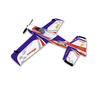 Avion Hacker model MX 2 bleu ARF env.1.20m