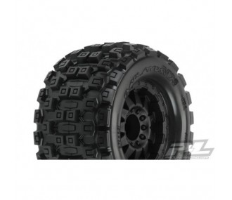 Proline badlands mx38 3.8 tires + f-11 rims (x2)