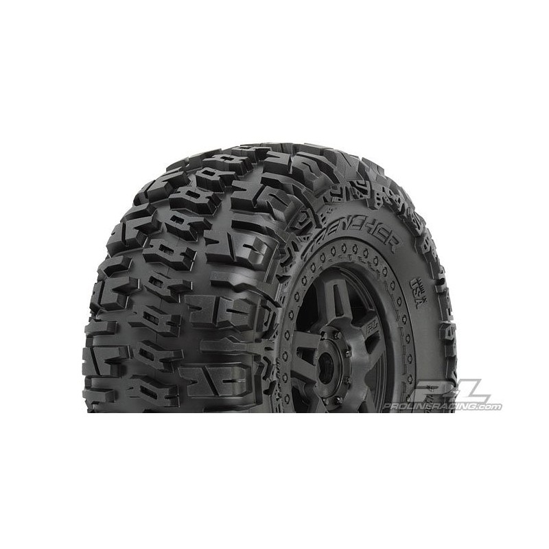 Proline trencher tires 3.8 + tech 5 rims (x2)