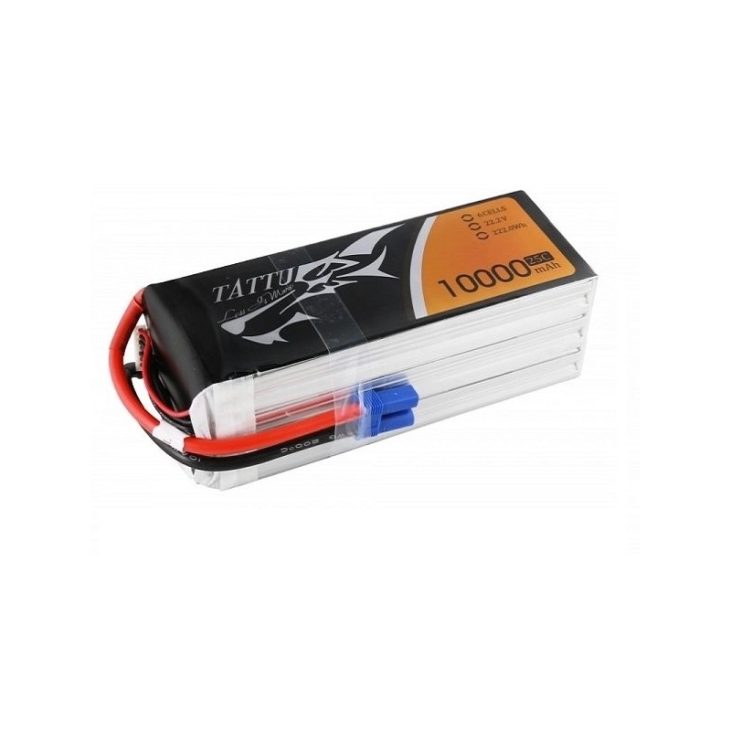 Batería Tattu lipo 6S 22.2V 10000mAh 15/30C zócalo EC5