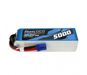 Batería Gens ace lipo 6S 22.2V 5000mAh 45C con conector EC5