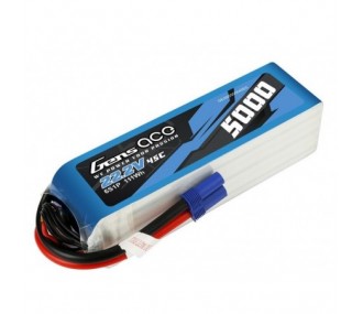 Batería Gens ace lipo 6S 22.2V 5000mAh 45C con conector EC5