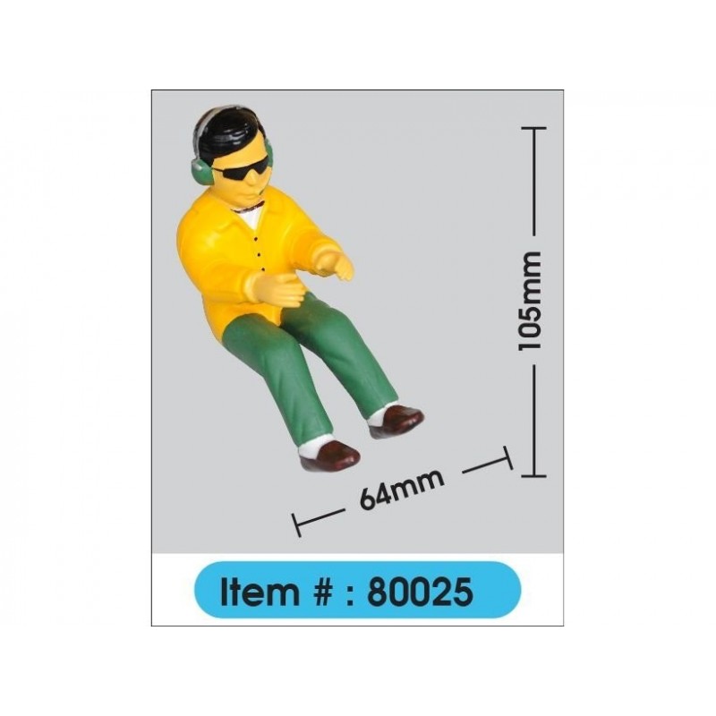 Pilotlackierung Civilian mit Head set H224mm l175mm 209g Phoenix Model