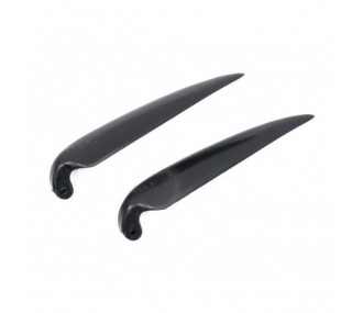 Pair of folding blades 7×4.5' foot 6mm/ axle 2mm (black plastic)