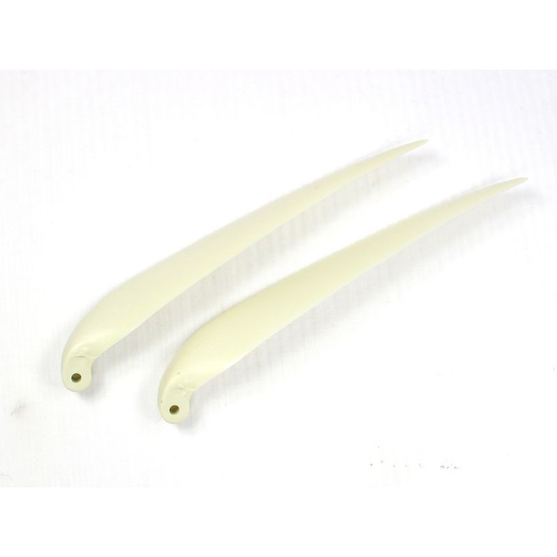 Pair of folding blades 12×6' 8mm foot/ 3mm shaft (white plastic)