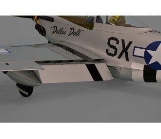 Flugzeug Phoenix Model P-51 Mustang grau/grün 50-60cc GP/EP ARF 2.19m