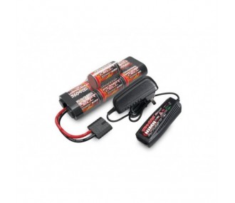 Traxxas Cargador NiMh 2Ah 220V 2969G + Batería NiMh 8,4V 3000mAh Hump 2926X